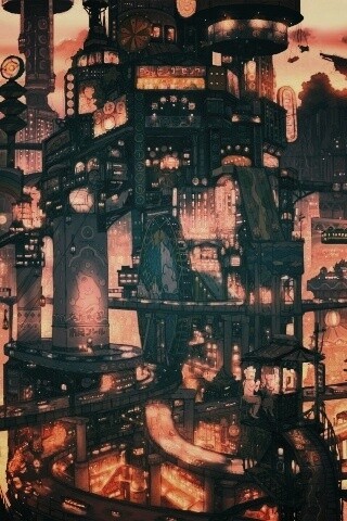 Город будущего обои