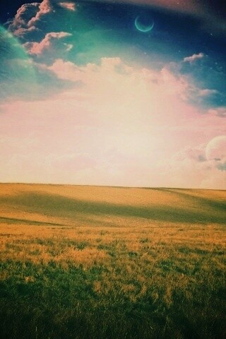 Луг на другой планете обои