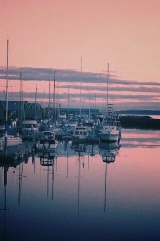 Лодочная пристань обои