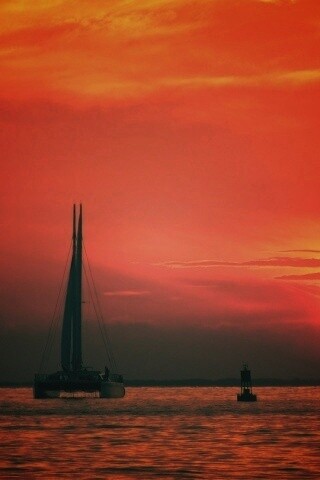 Празднование заката обои