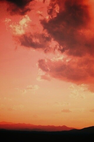Горный закат обои