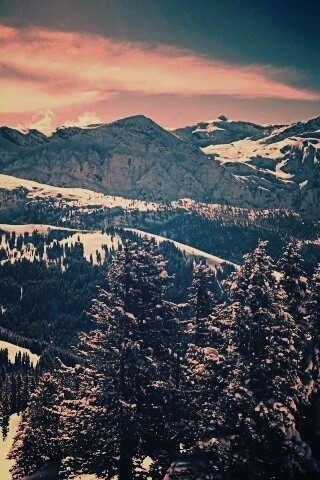 Зимний пейзаж обои