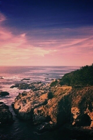 Скалистый берег обои