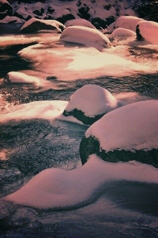 Замёрзжая речка обои