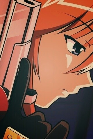 Девушка с пистолетом обои