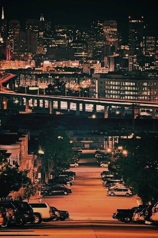 Вечерний город обои