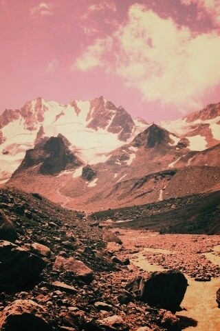 Горный пейзаж обои