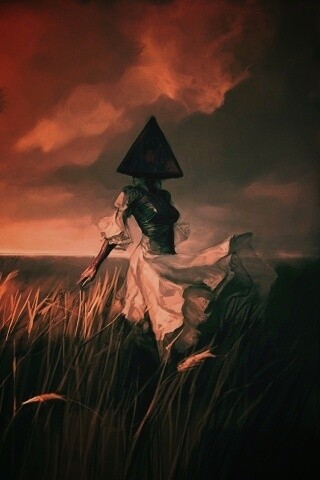 Треугольная голова обои