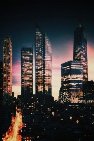 Ночной город обои