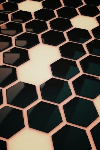 Мозаика из шестигранников обои