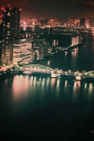 Ночной город обои