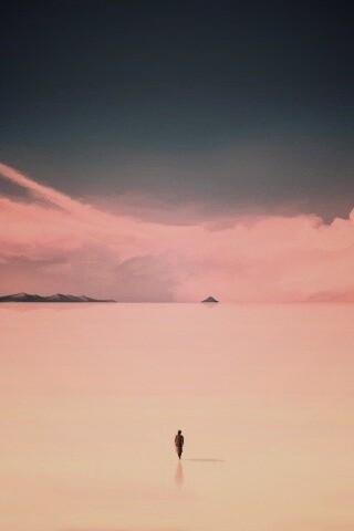 Человек и пустошь обои