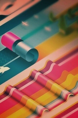 Аппликация из цветной бумаги обои