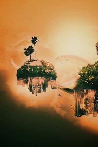 Парящие острова обои