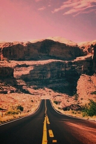 Дорога в горах обои