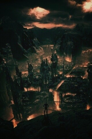 Таинственный город обои