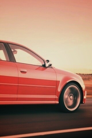 Фотосессия Audi RS3 во время движения обои