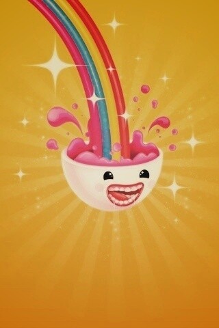 Радужные мозги обои