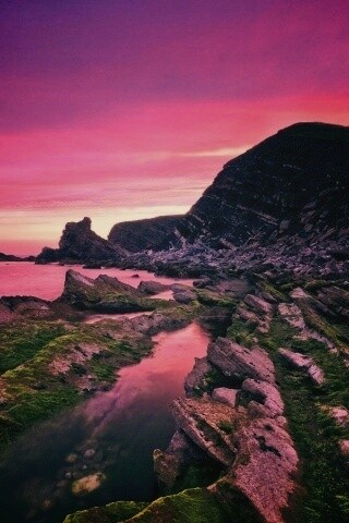 Скалистый берег обои