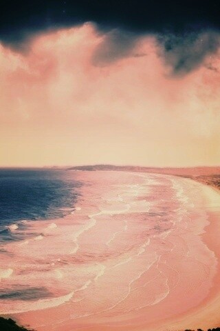 Берег до горизонта обои