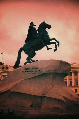 Медный Всадник в Питере обои