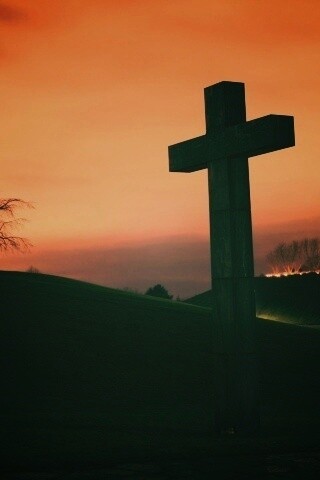 Каменный крест обои