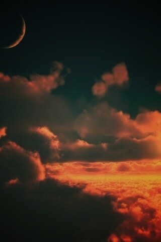 Над облаками обои