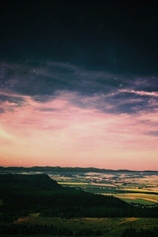 Вид на равнину обои