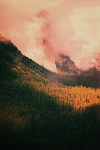 Туман в горах обои