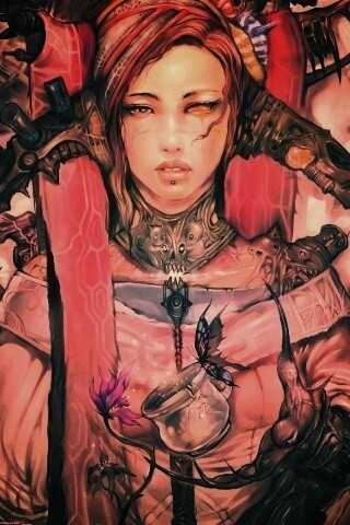 Странная девушка обои