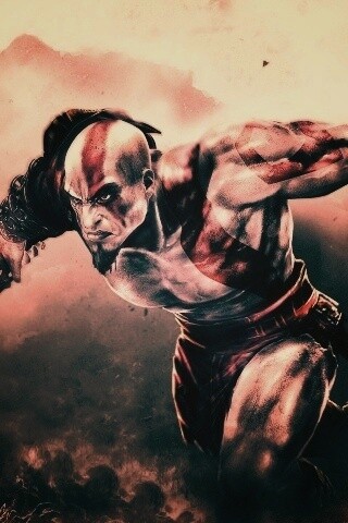 Герой игры God of War обои
