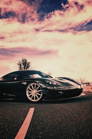 Черный кёнигсег обои