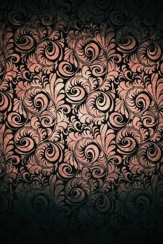 Черный фон с узорами и завитками обои