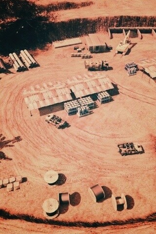 Вид на карьер из Crysis обои