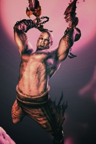 Кратос против монстра обои