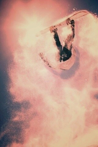 Прыжок на сноуборде обои