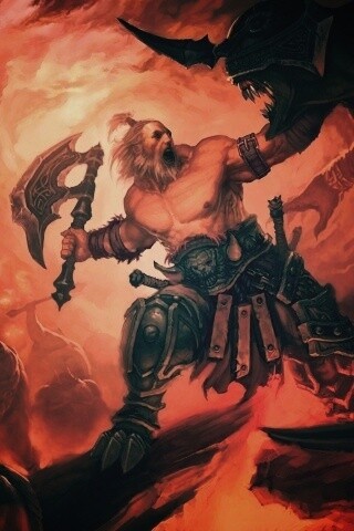 Варвар из Diablo 3 обои