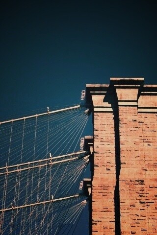 Одна из арок Бруклинского Моста обои
