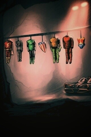 Пещера супергероев обои