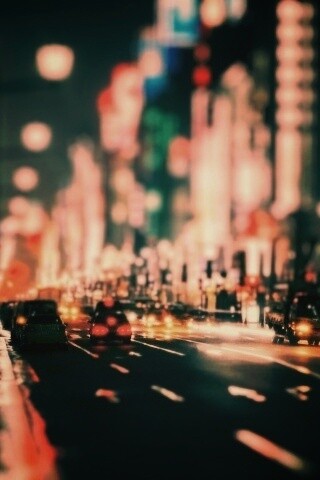 Игрушечный город огней обои