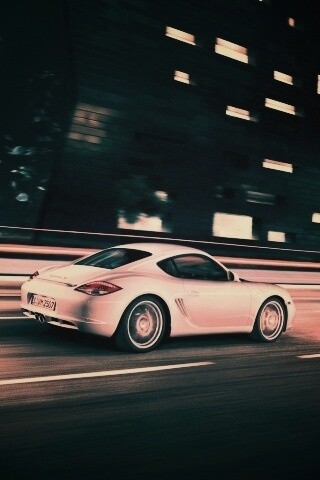 Porsche на трассе обои