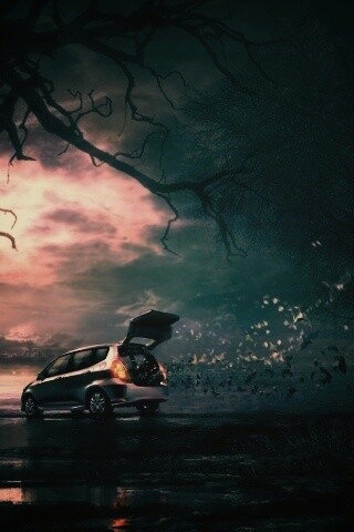 Темное авто обои