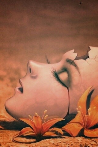 Разбитая маска обои