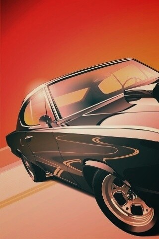 Векторный мускулкар обои