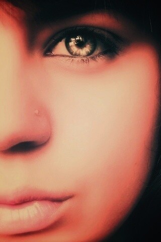 Лицо крупным планом обои