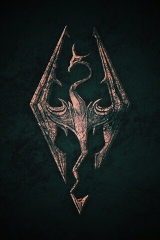 Логотип Skyrim обои