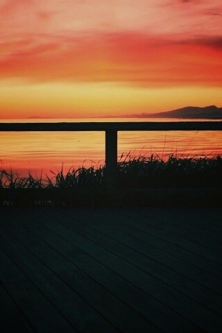 Терасса на море обои