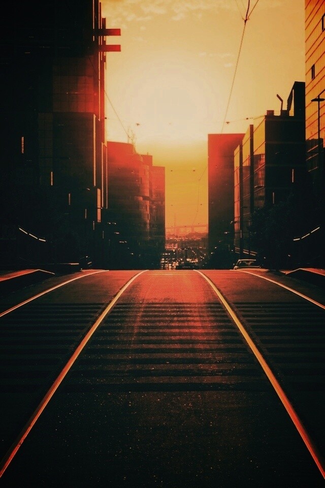 Трамвайные пути обои