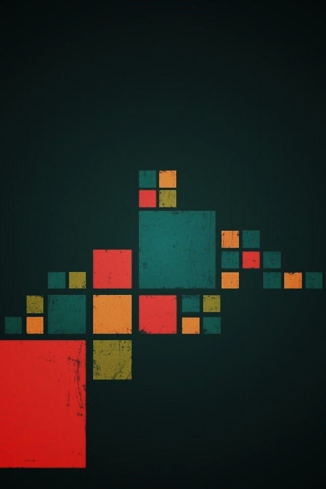 Цветные кубы обои