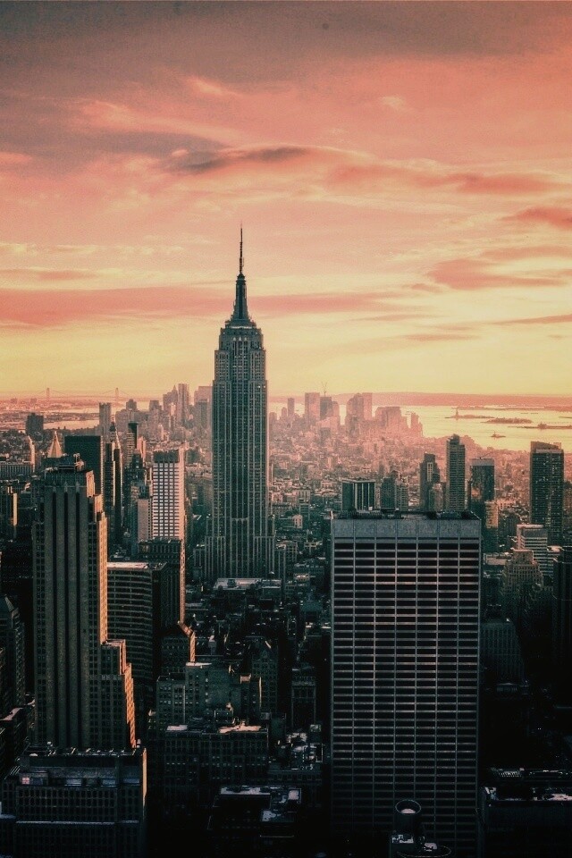 Большой город обои